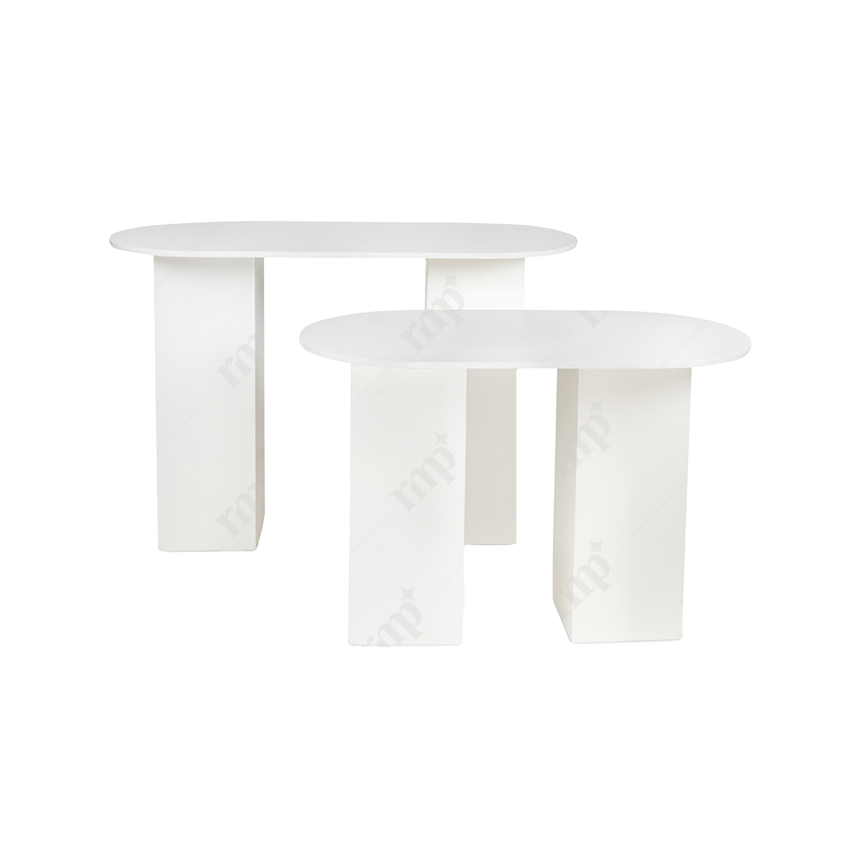 2 Levels Table Square Legs By Rent My Party - Display Tables