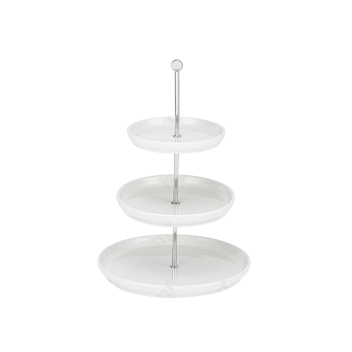 3 Level White Cake Stand By Rent My Party - Trays & Elevations