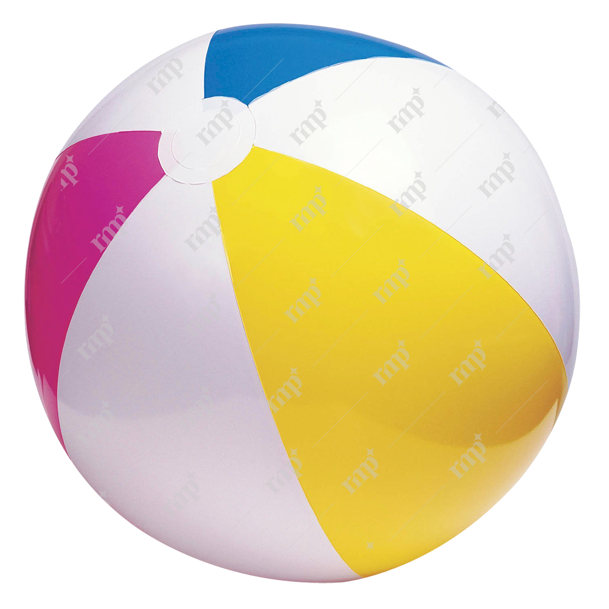 Colorful beach ball with on a white background