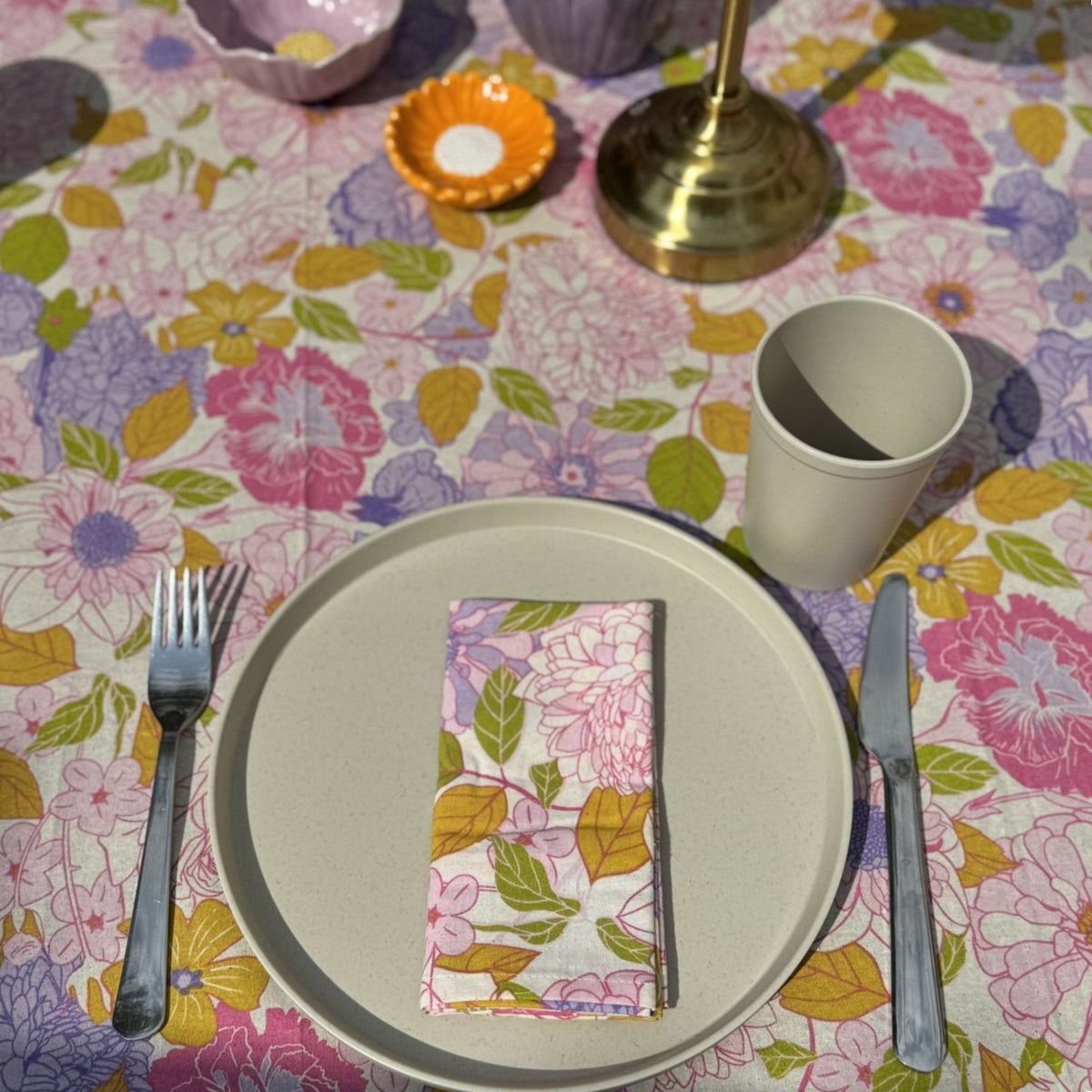 Cotton Napkins - Big Floral