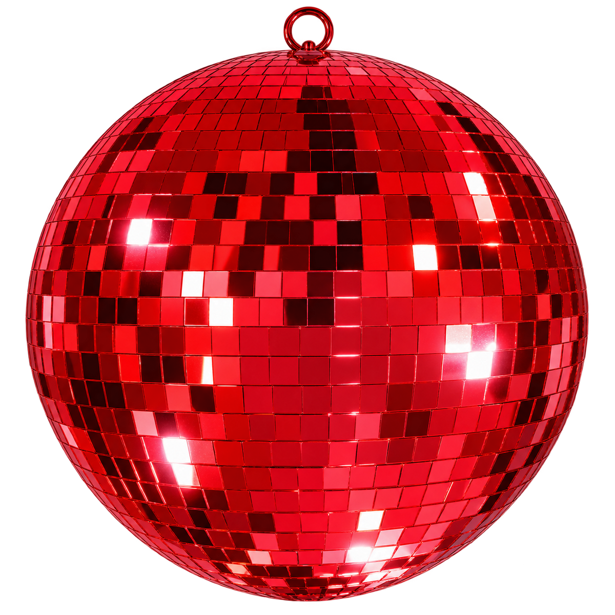 Disco Ball Shiny Red