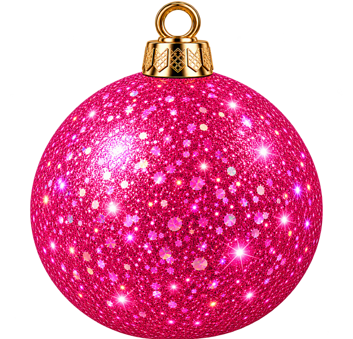 Ball Fushia Glitter