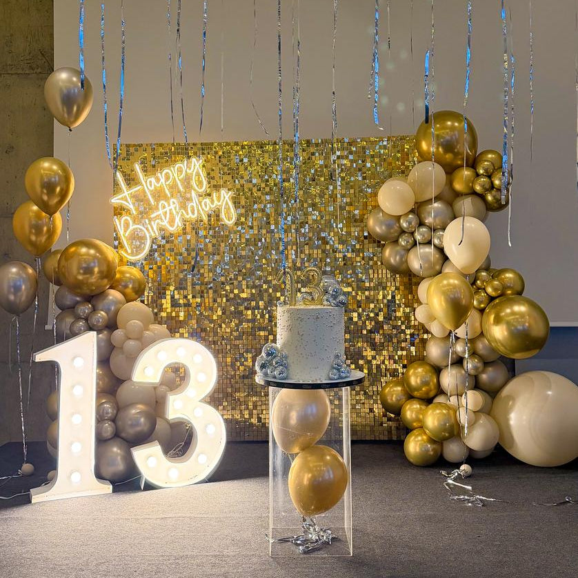 Gold Shimmer Walls