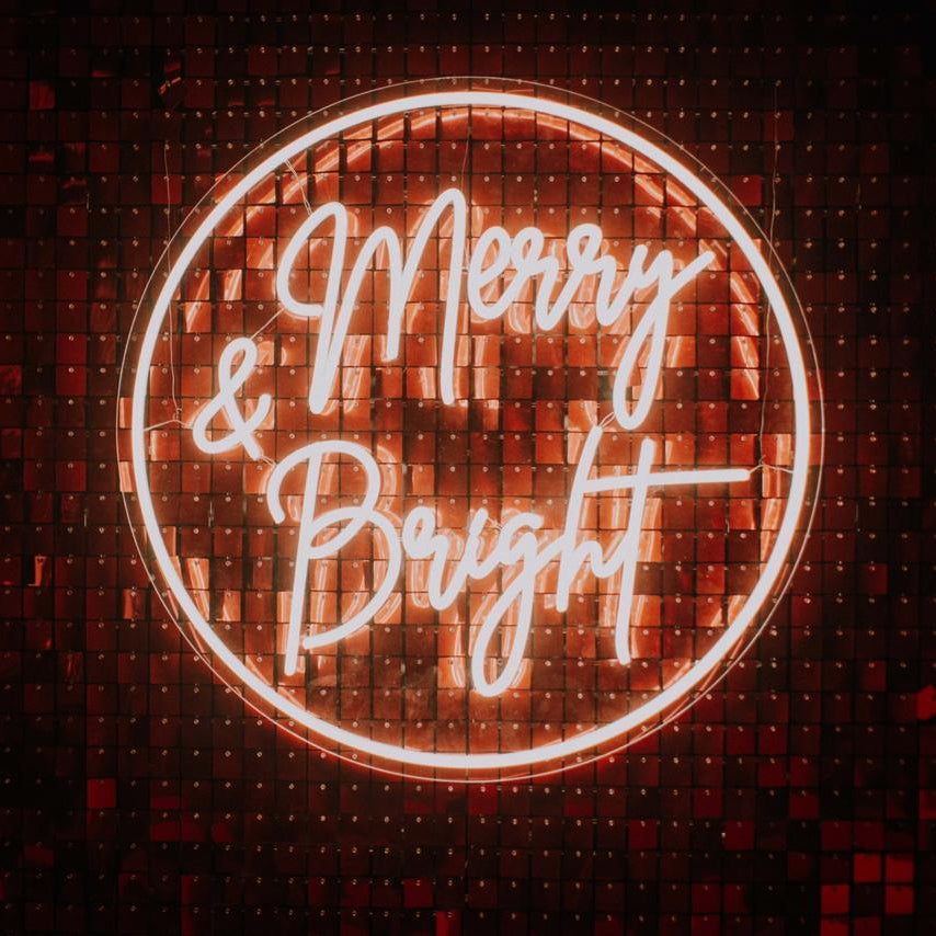 christmas vibes neon sign