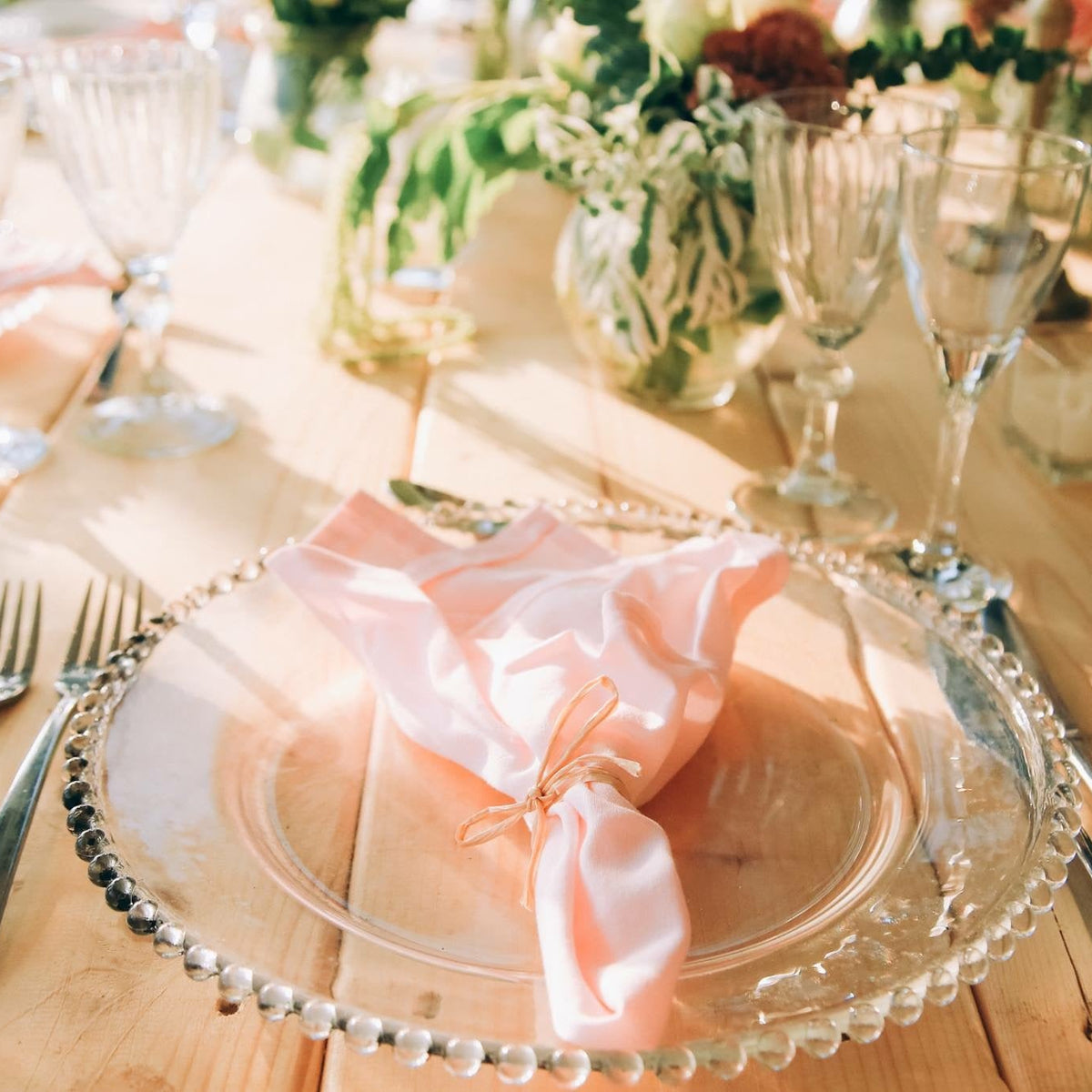 Cotton Napkins - Light Pink