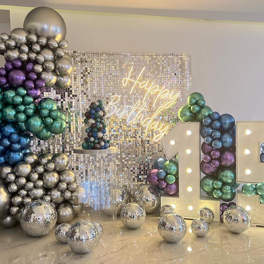 Silver Shimmer Wall