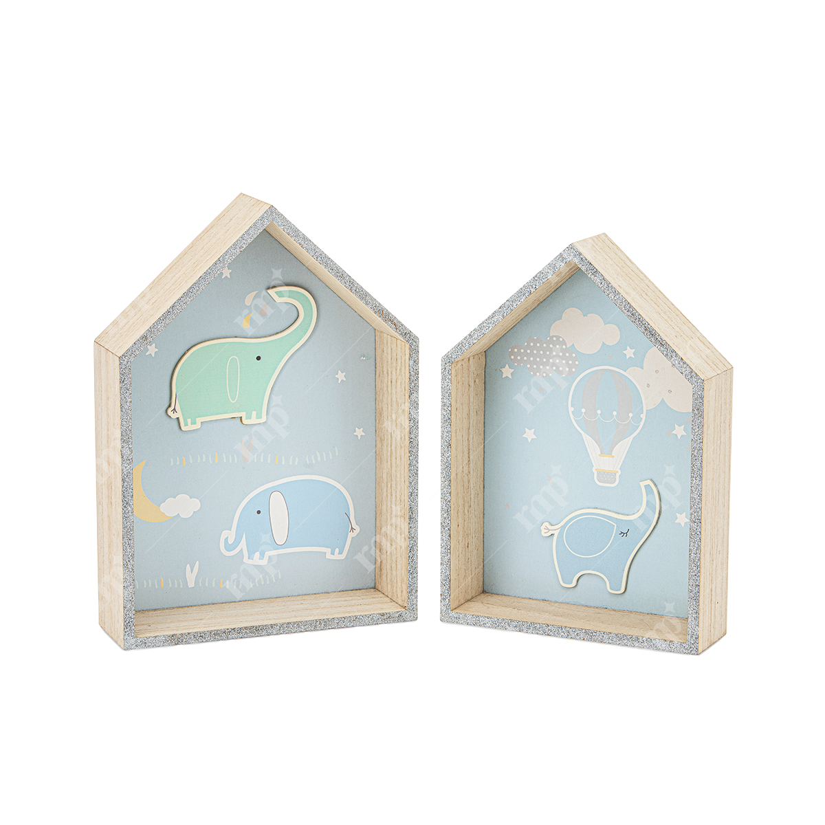 Blue Elephant House Shelf By Rent My Party - Elephant