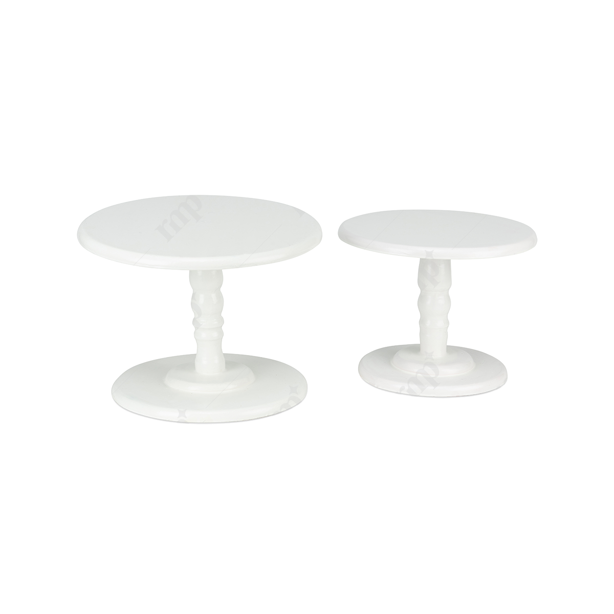 Colored Cake Stand white By Rent My Party - Trays & Elevations