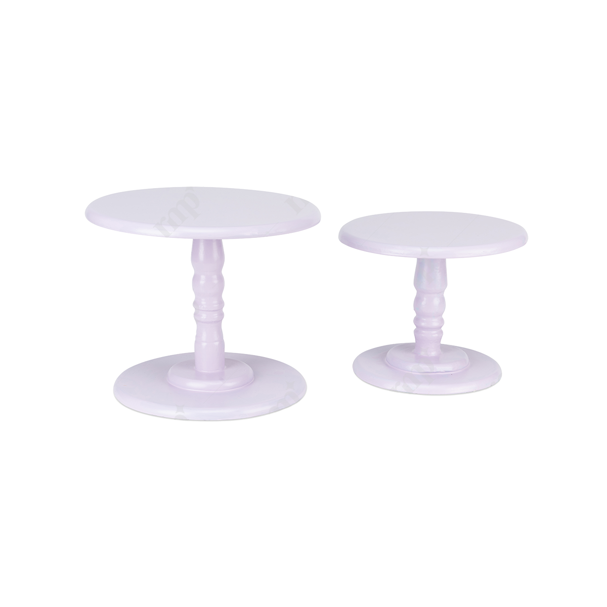 Colored Cake Stand light pink By Rent My Party - Trays & Elevations