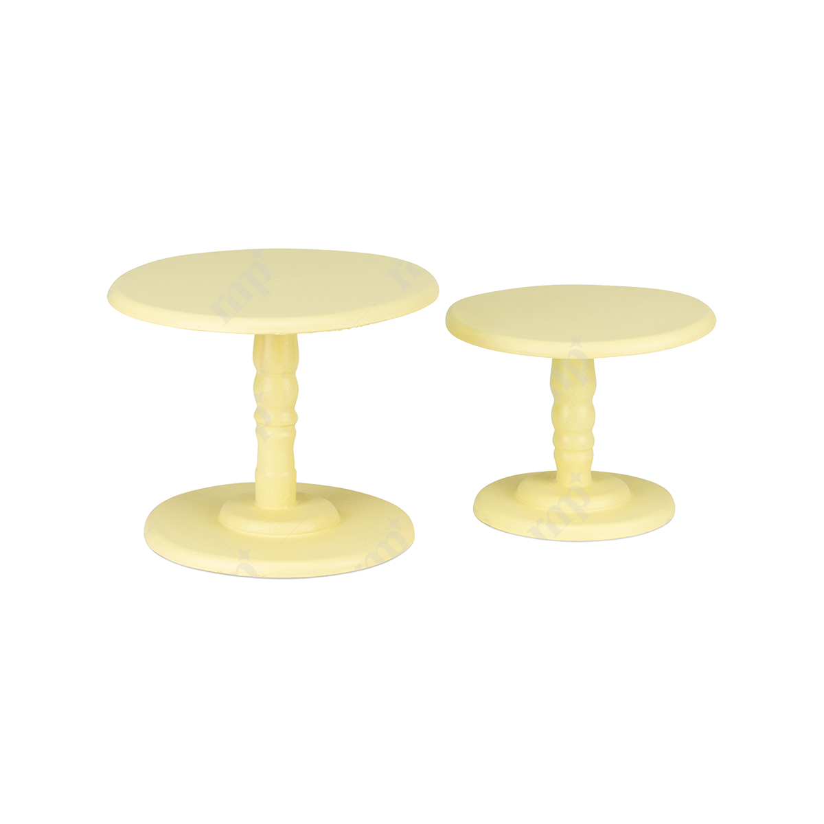 Colored Cake Stand yellow By Rent My Party - Trays & Elevations