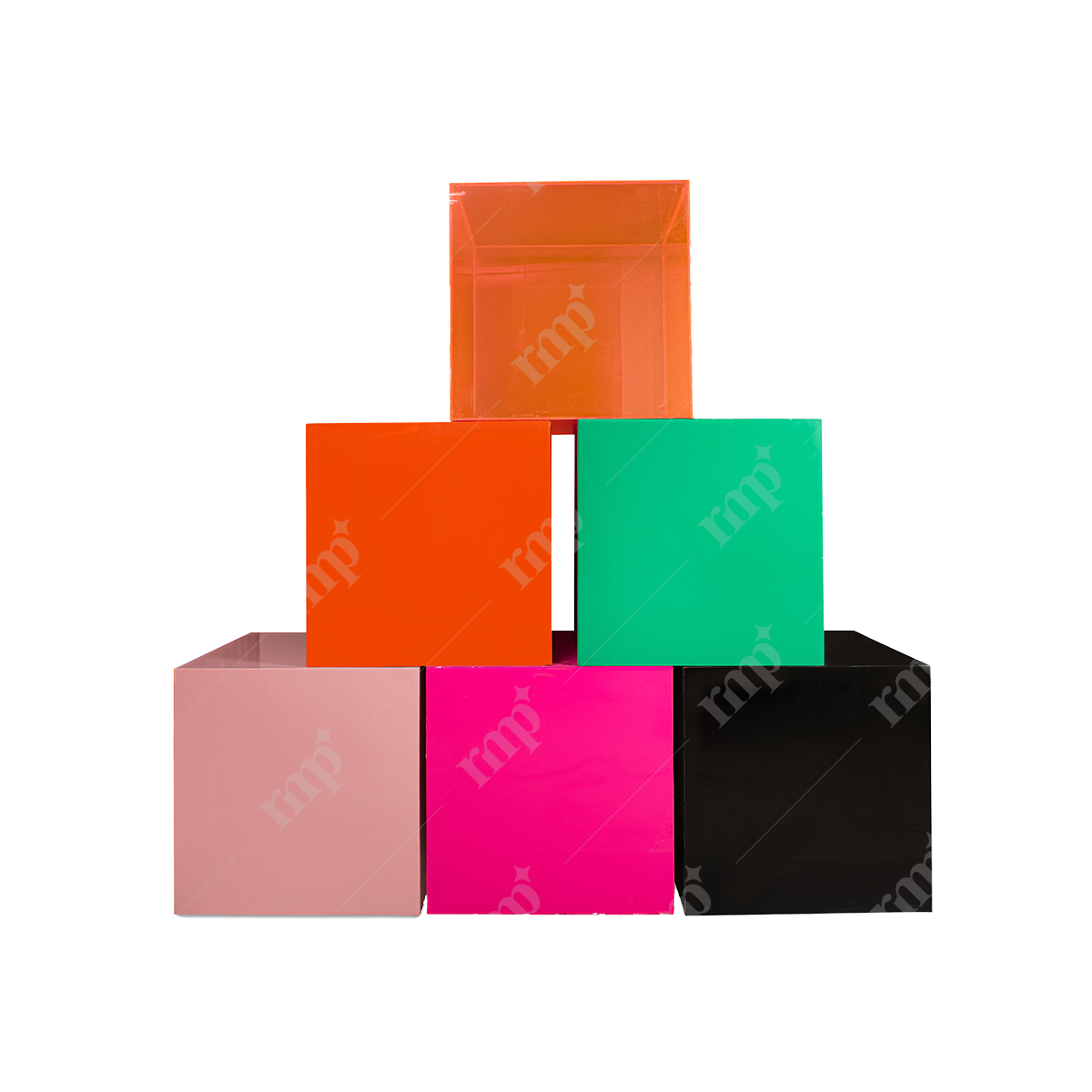 Colored Plexi Boxes By Rent My Party - Blocks