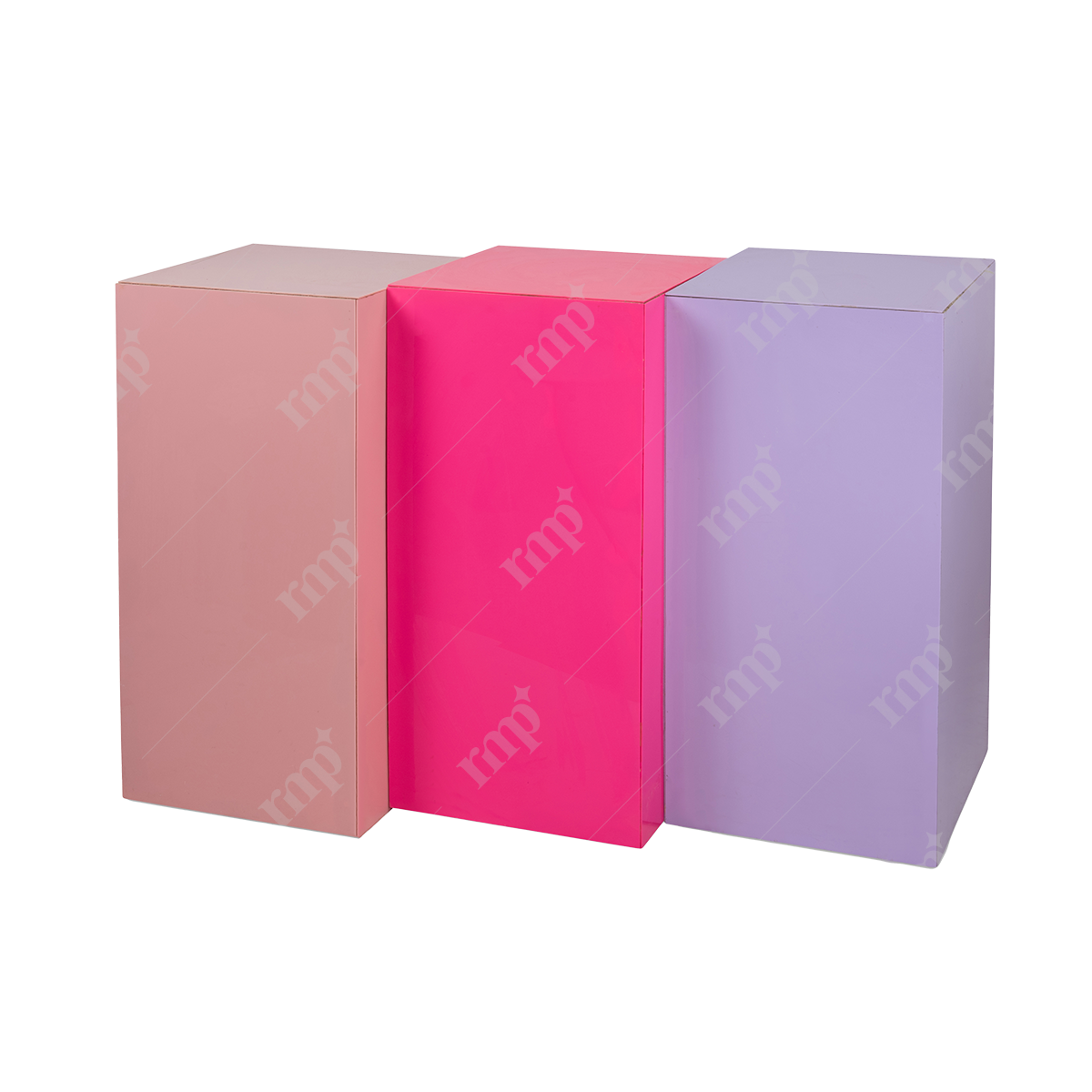 Colored Solid plexi tables By Rent My Party - Mirror and Plexi Tables