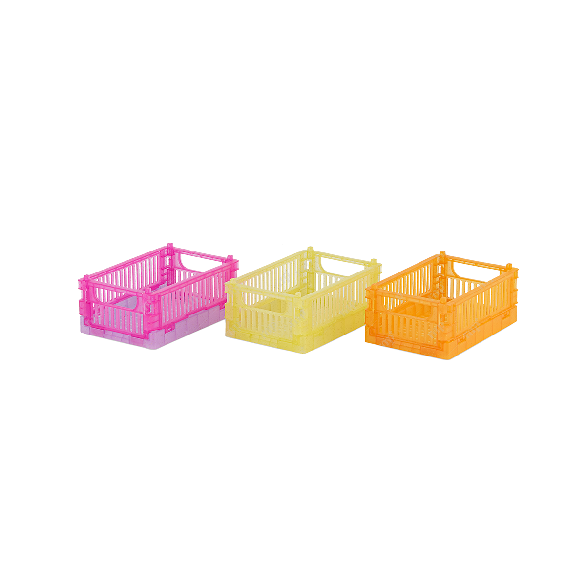 Foldable Plastic Basket By Rent My Party - Basket & Boxes