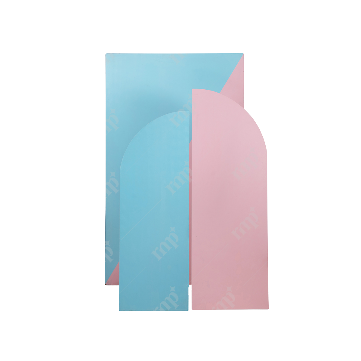 Two pastel-colored folders, one blue and one pink, on a white background.