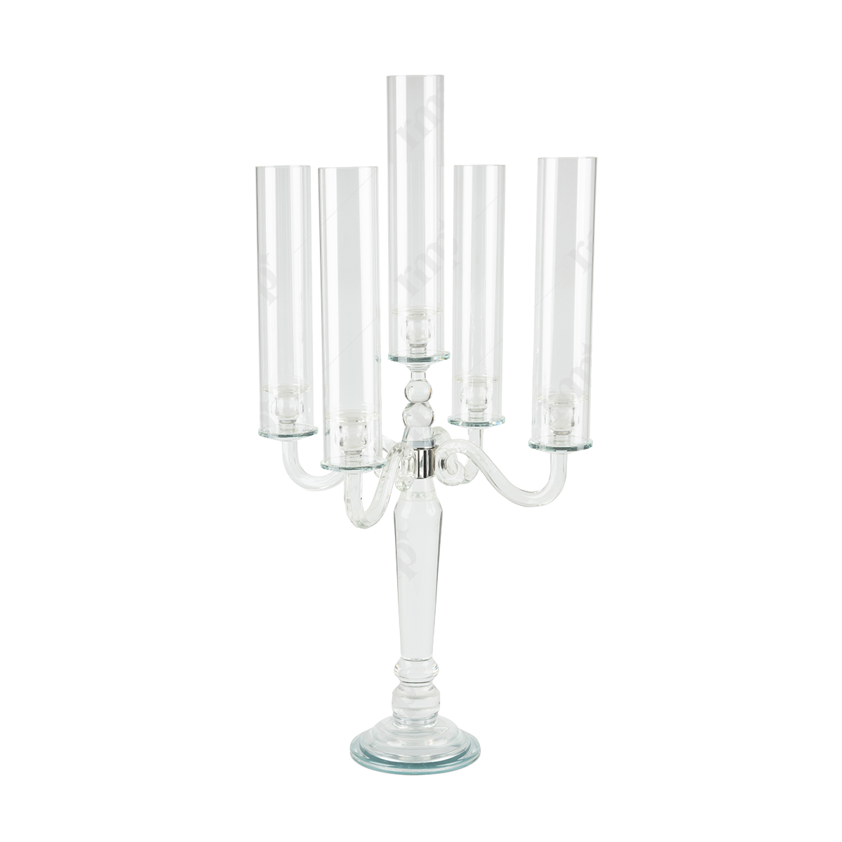 Glass Chandelier By Rent My Party - Candle Holders