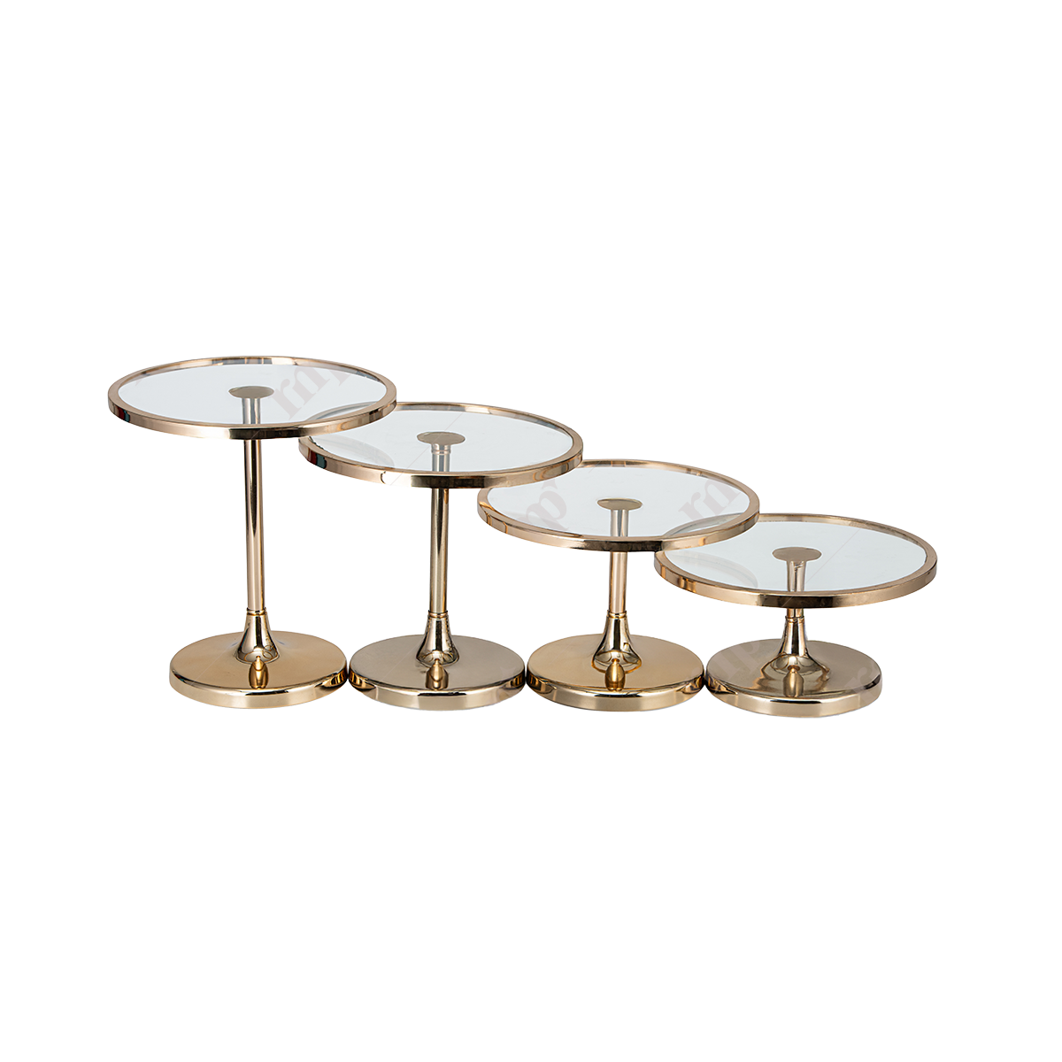 Gold Cake Stand By Rent My Party - Trays & Elevations