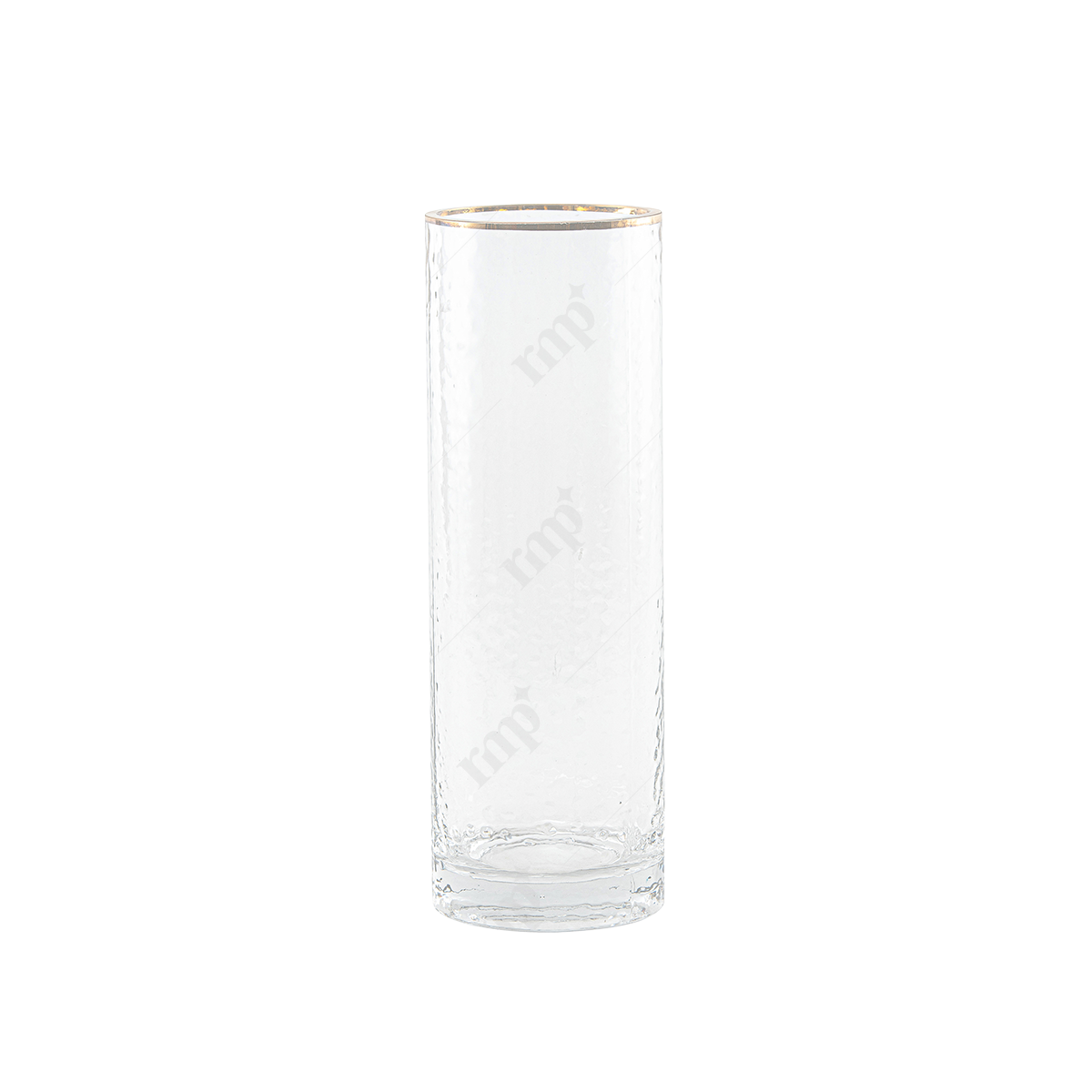 Gold Glass Accent Vase Granulated By Rent My Party - Vases