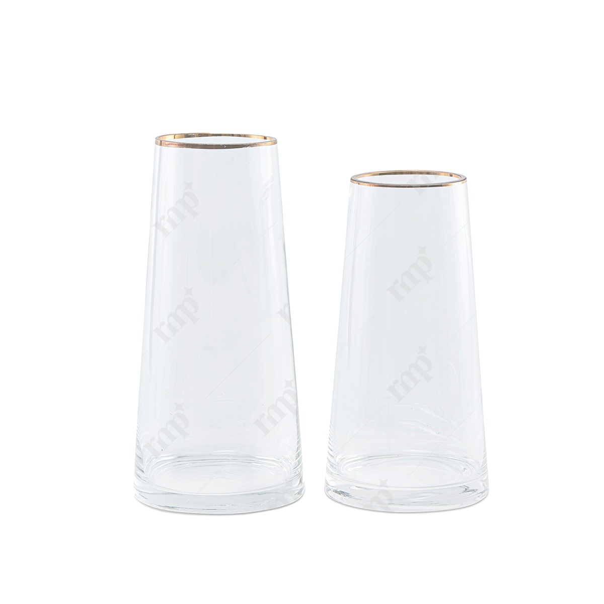 Gold Glass Accent Vase By Rent My Party - Vases