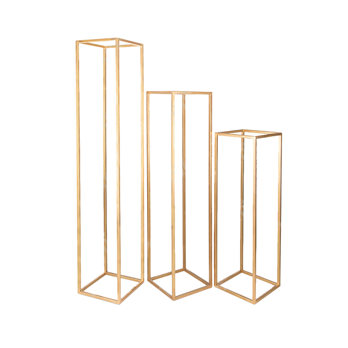 Gold rectangle boxes | Rent My Party