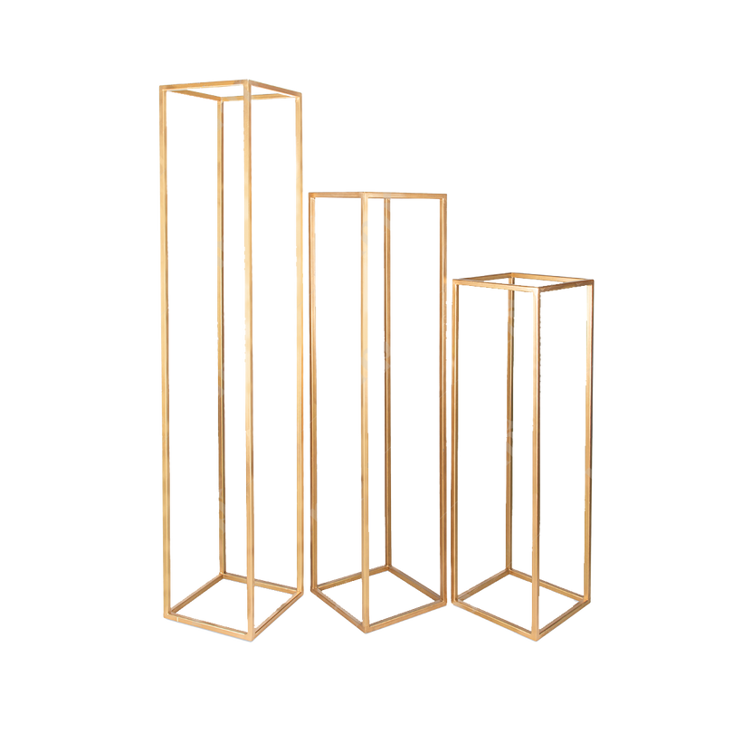Gold rectangle boxes | Rent My Party
