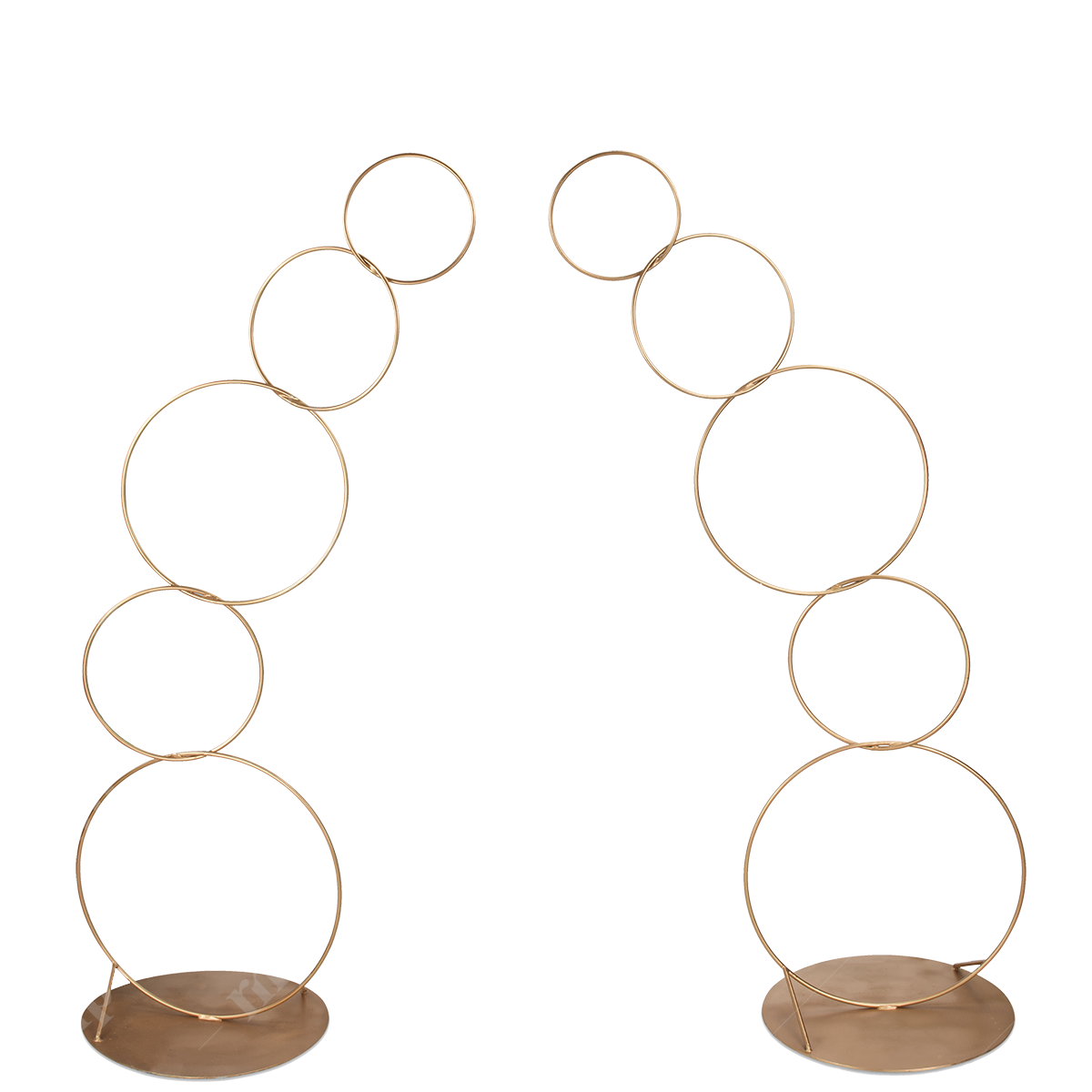 Gold rings By Rent My Party - Steel Backdrops