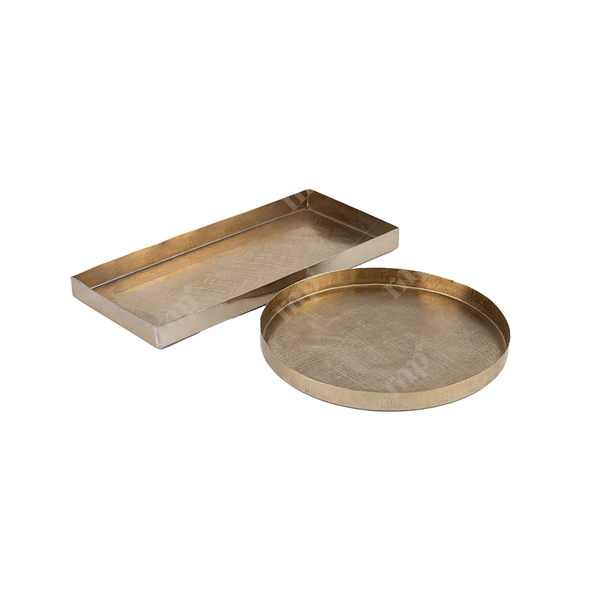 Gold Round Matt Tray By Rent My Party - Trays & Elevations