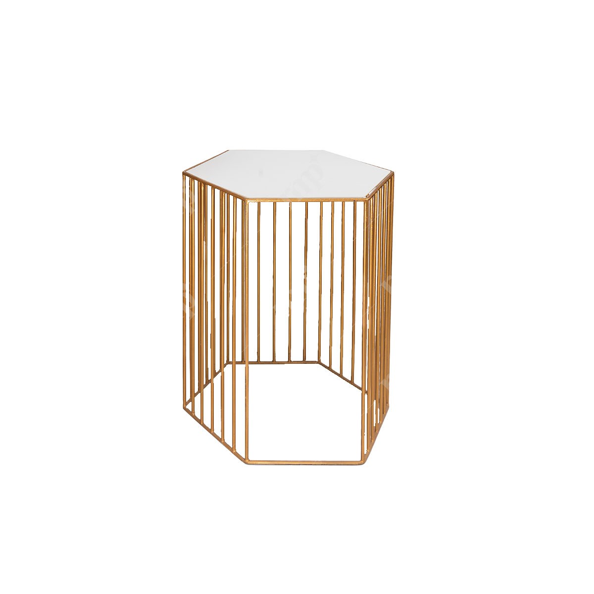 Hexagone Gold Tables 3 By Rent My Party - Steel Tables