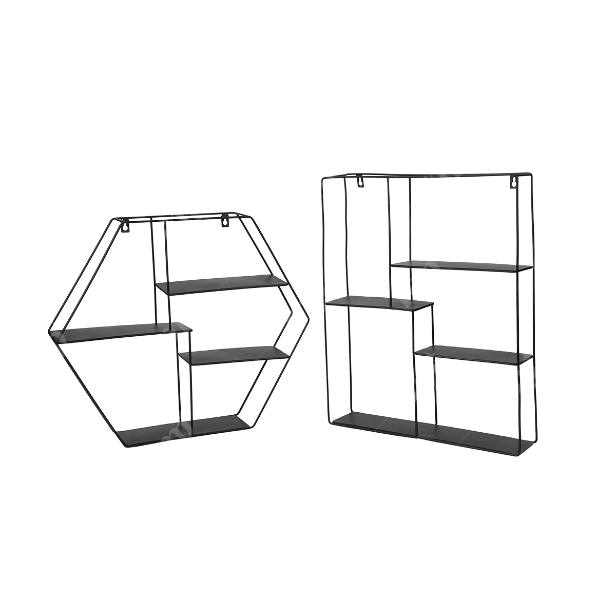Hexagone Multiple Shelves Steel Stand By Rent My Party - Trays & Elevations