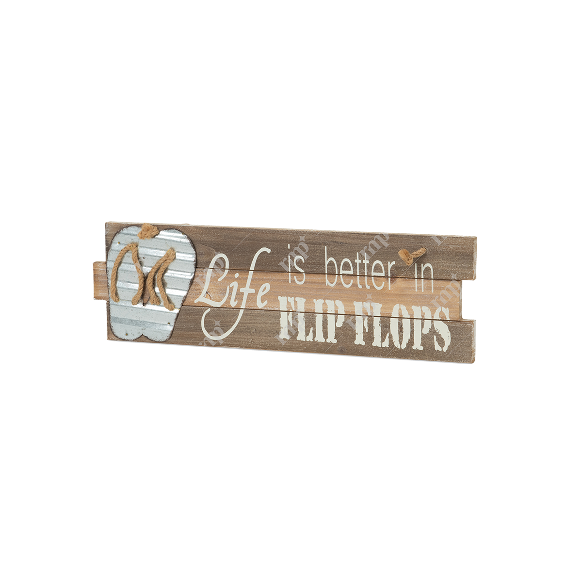 Life Is Better With FlipFlops Sign By Rent My Party - Wood Signage