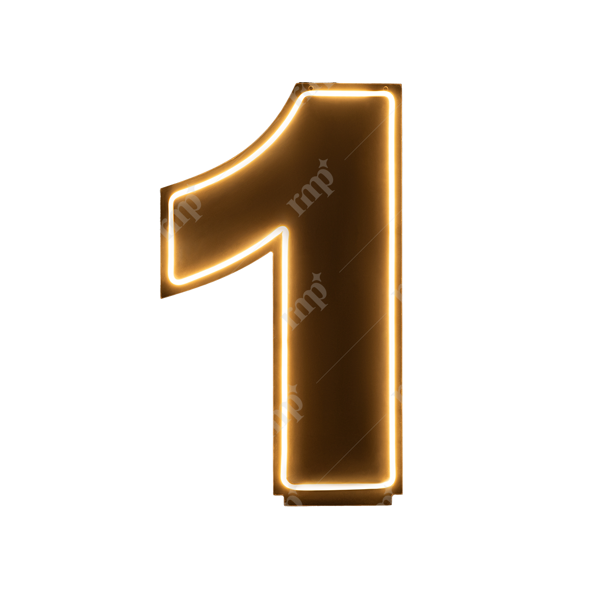 Neon Numbers 1 By Rent My Party - Neon Signs