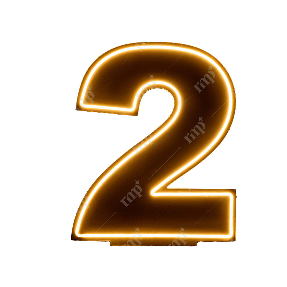 Neon Numbers 2 By Rent My Party - Neon Signs