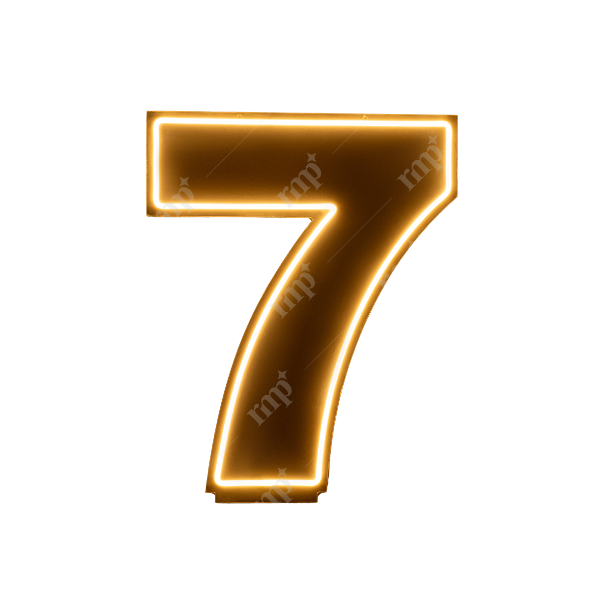 Neon Numbers 7 By Rent My Party - Neon Signs
