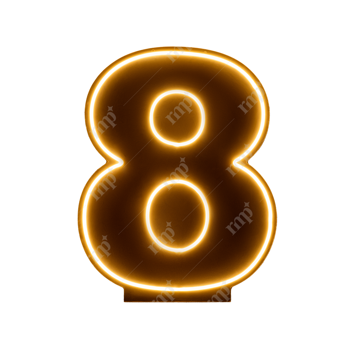 Neon Numbers 8 By Rent My Party - Neon Signs