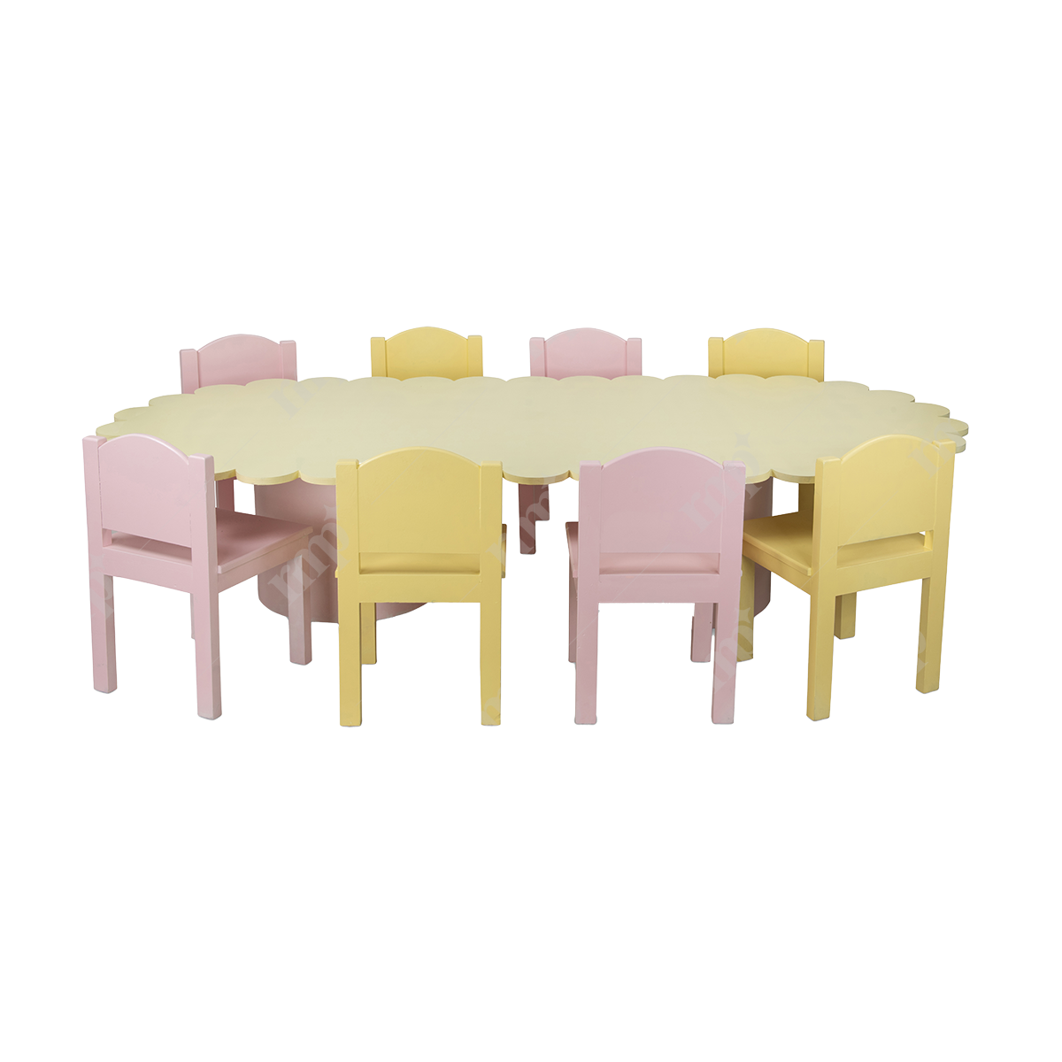 Oval Colored Tables By Rent My Party - Kids Tables