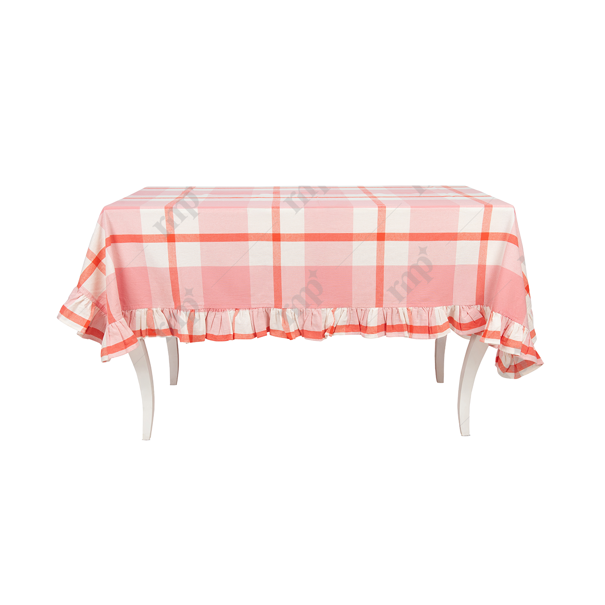 Ruffle pink Tablecloth By Rent My Party - Runners