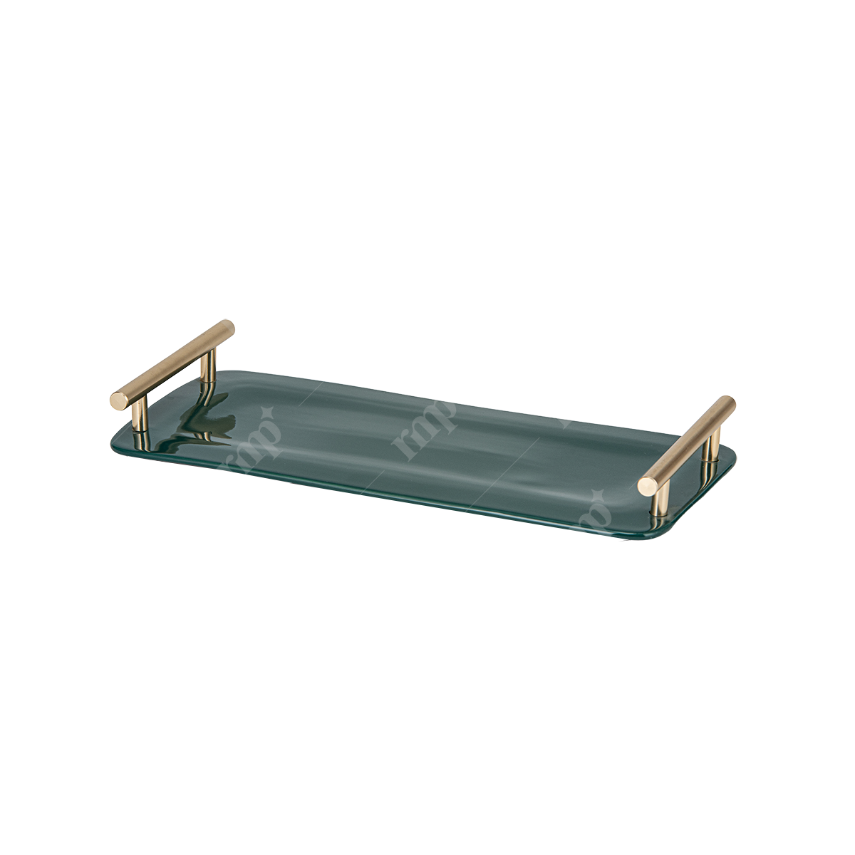 Porcelaine Green Rectangle Tray  By Rent My Party - Trays & Elevations