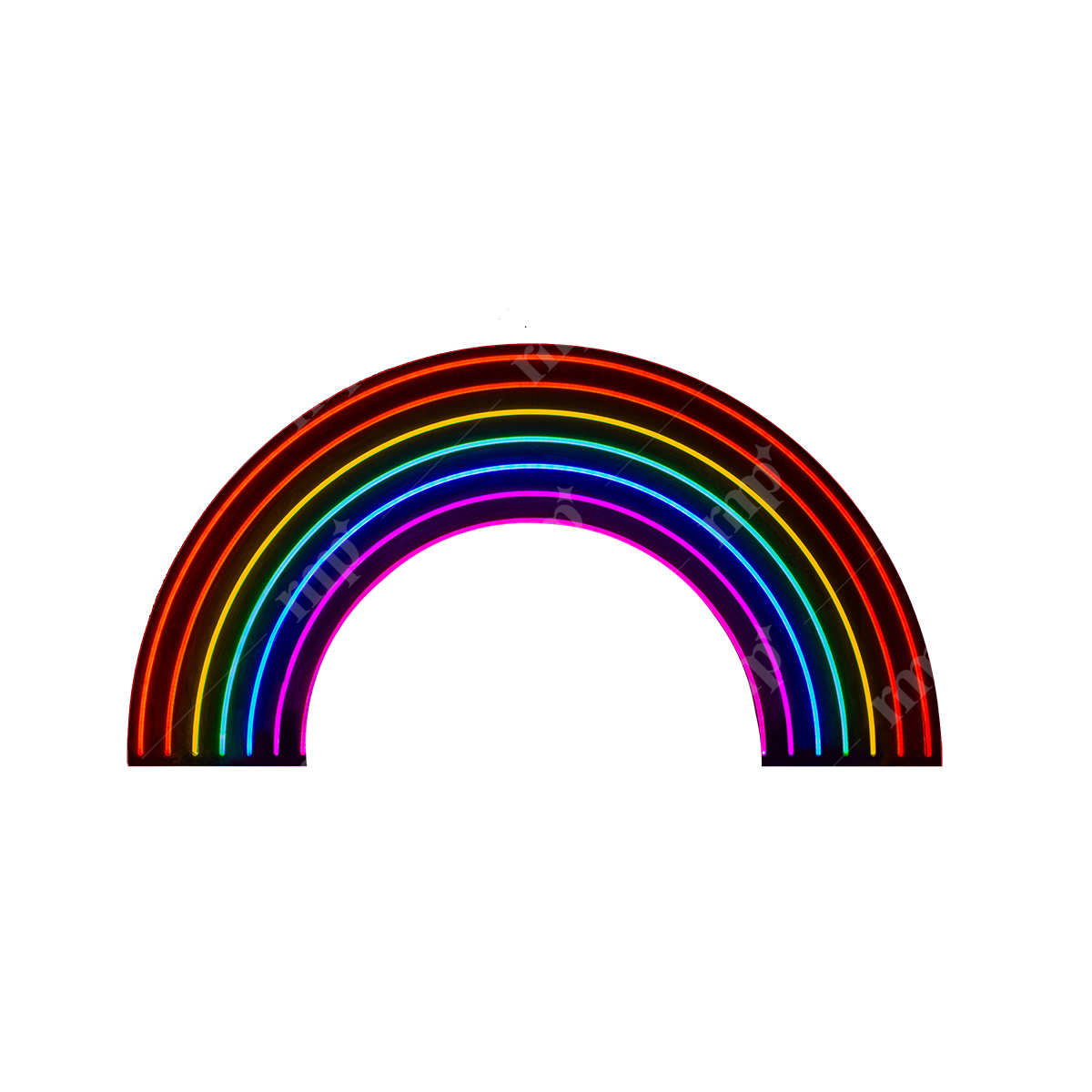 Rainbow Neon By Rent My Party - Neon Signs