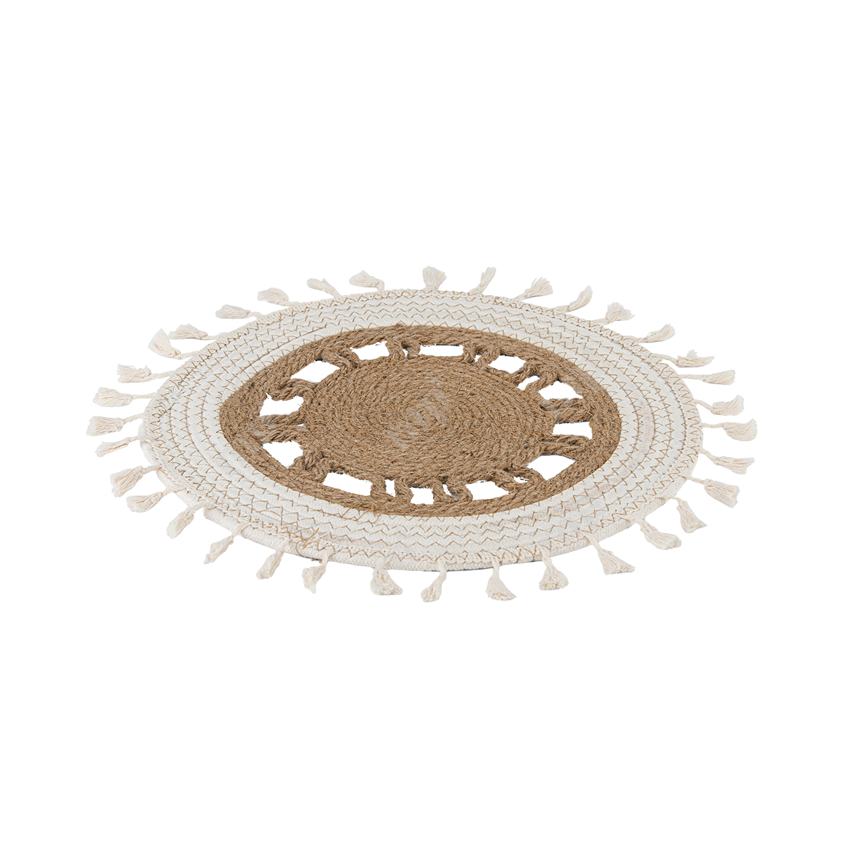 Rattan Placemat With White By Rent My Party - Placemats