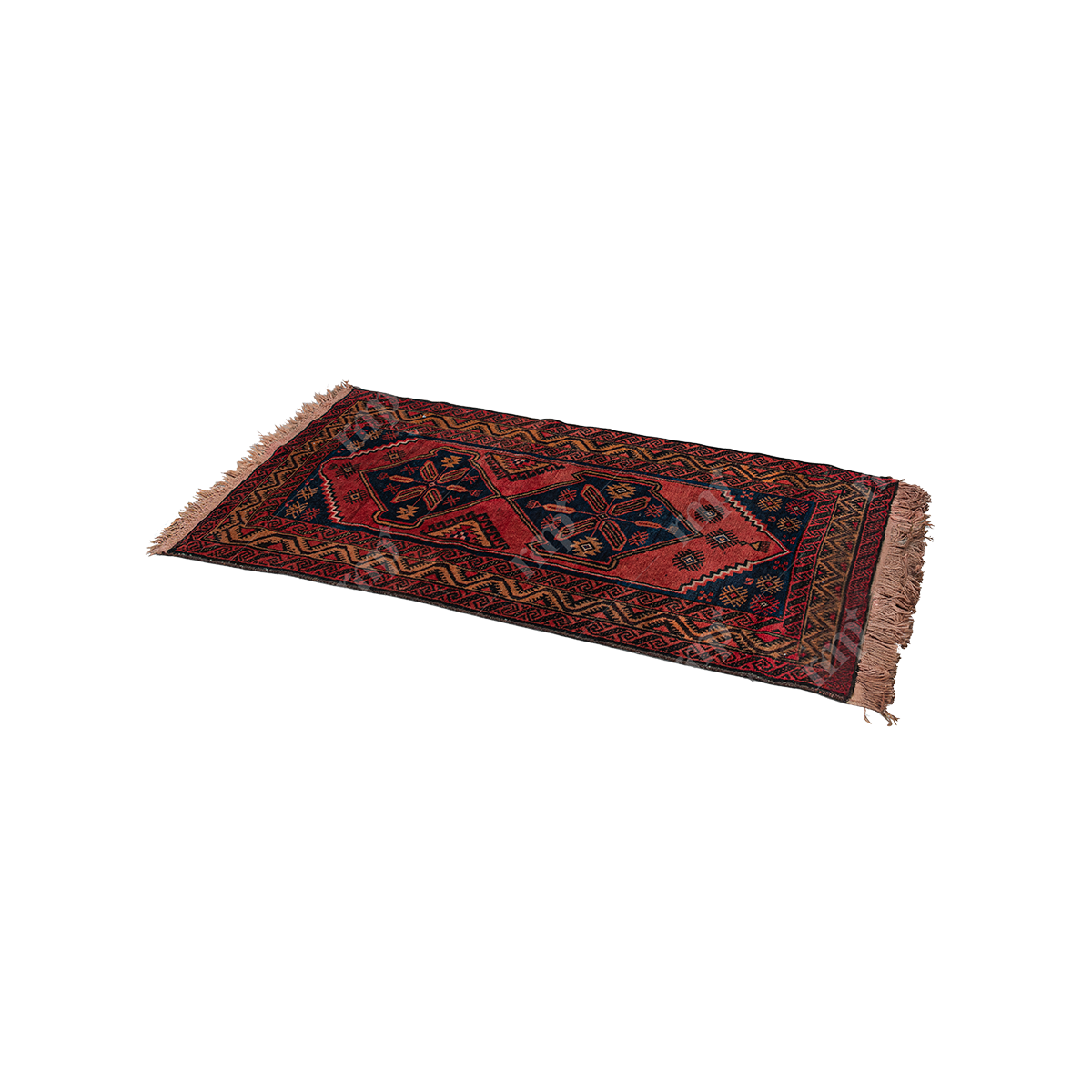 Red and Blue Rug By Rent My Party - Rugs