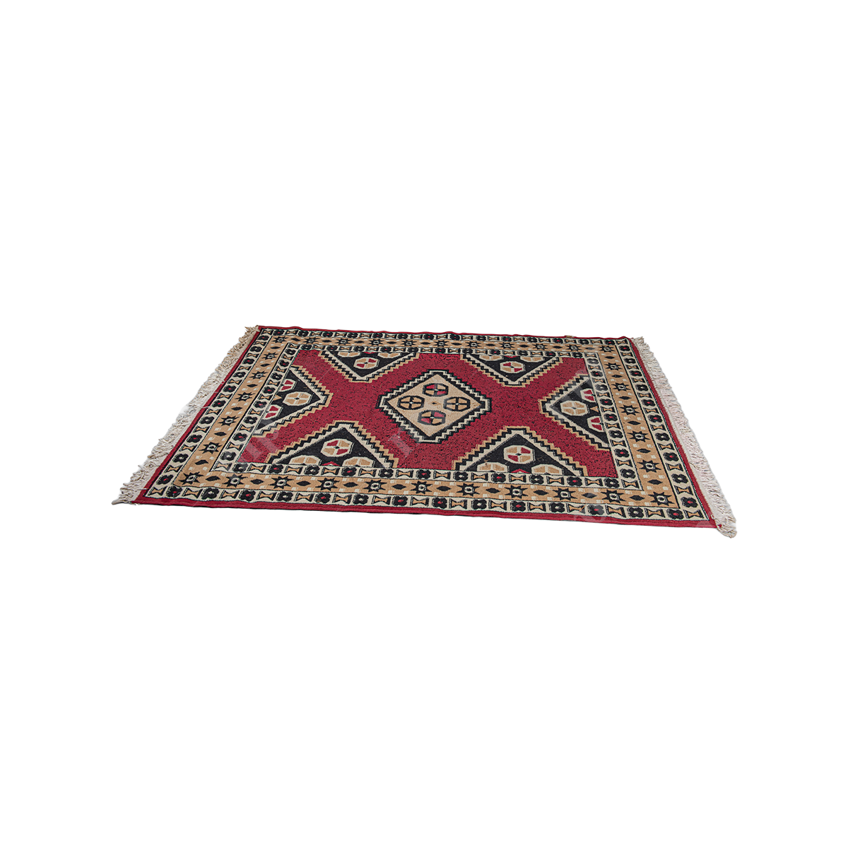 Red Rug Losange By Rent My Party - Rugs