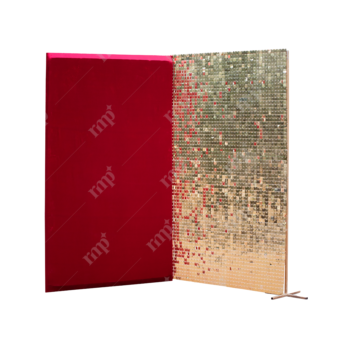 Red Velour Rectangle Wall 2 By Rent My Party - Fabrics Backdrops