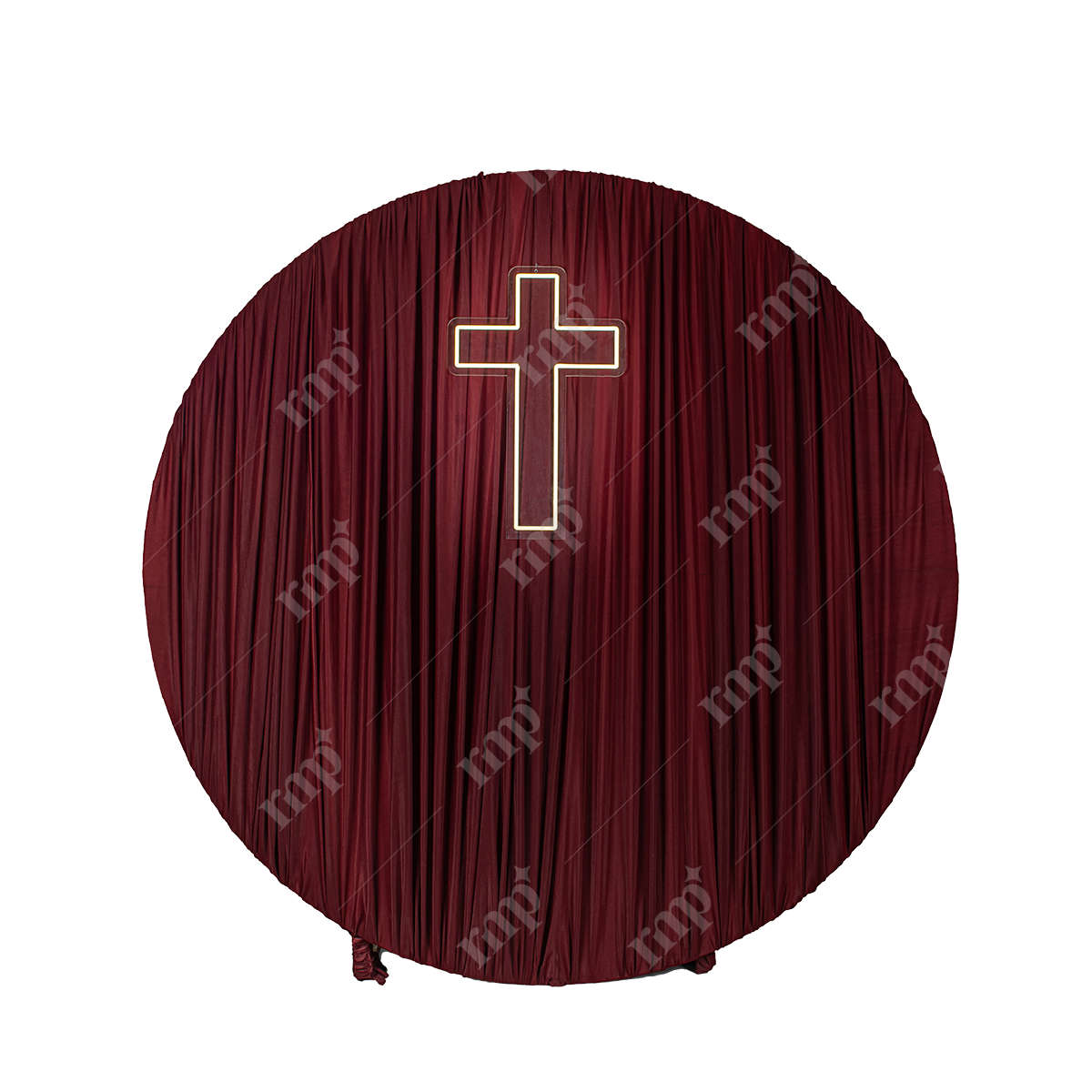 Round Fabric Backdrop 3 By Rent My Party - Fabrics Backdrops