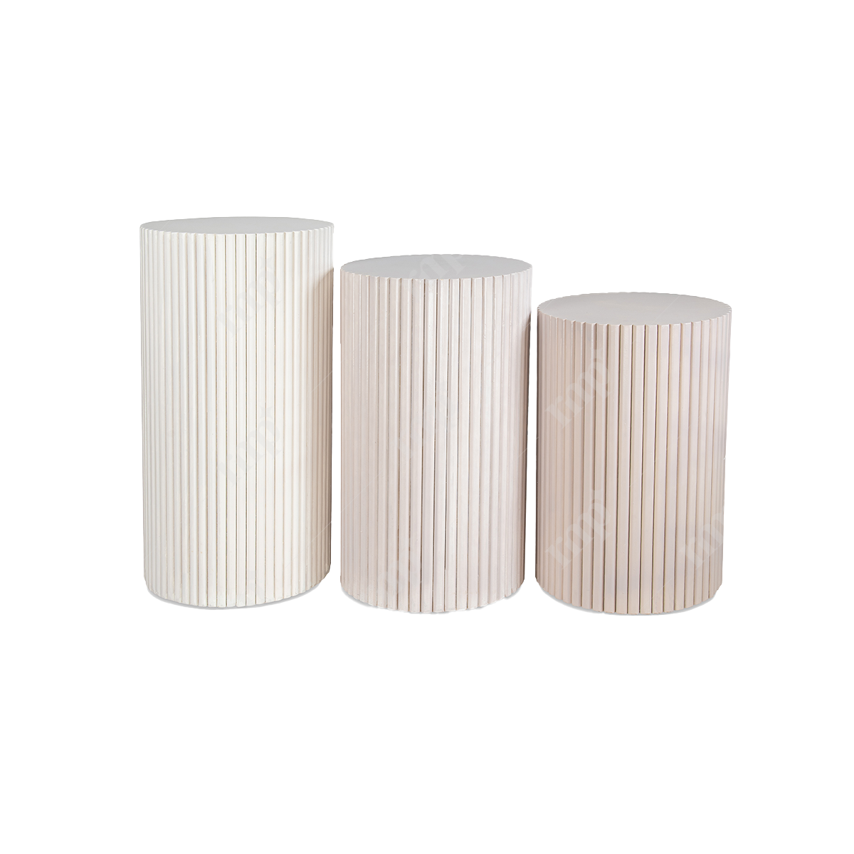 Round Stripes 3D Tables 1 By Rent My Party - Cake Tables