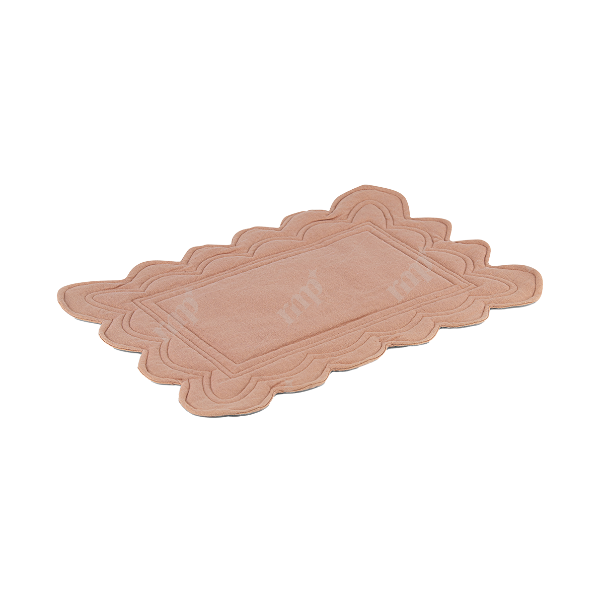 Scallop Placemat Blush Brown By Rent My Party - Placemats