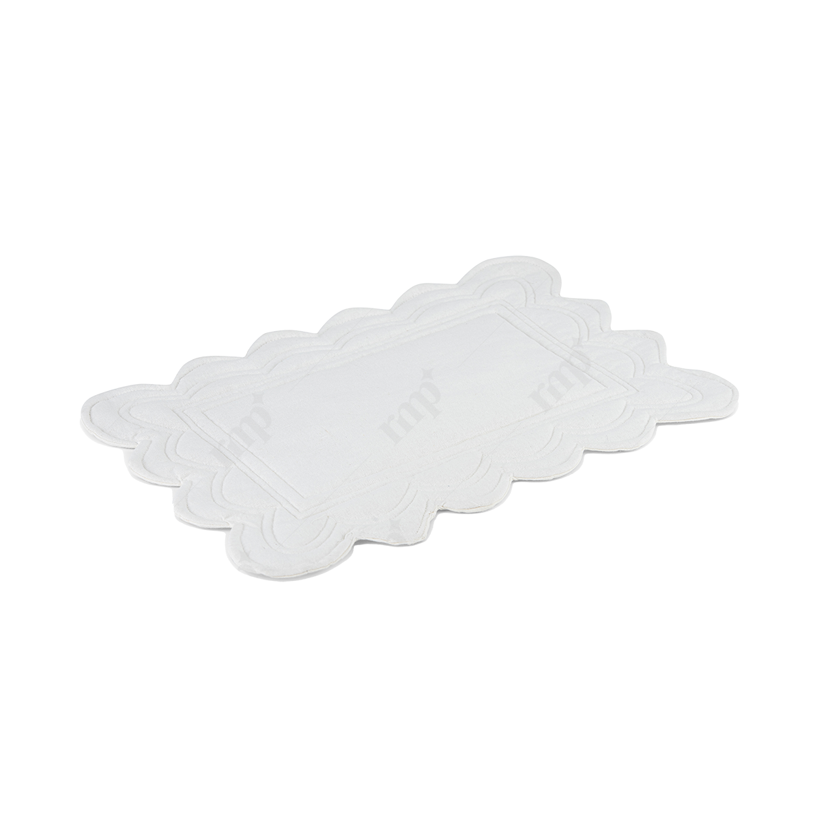 Scallop Placemat White By Rent My Party - Placemats