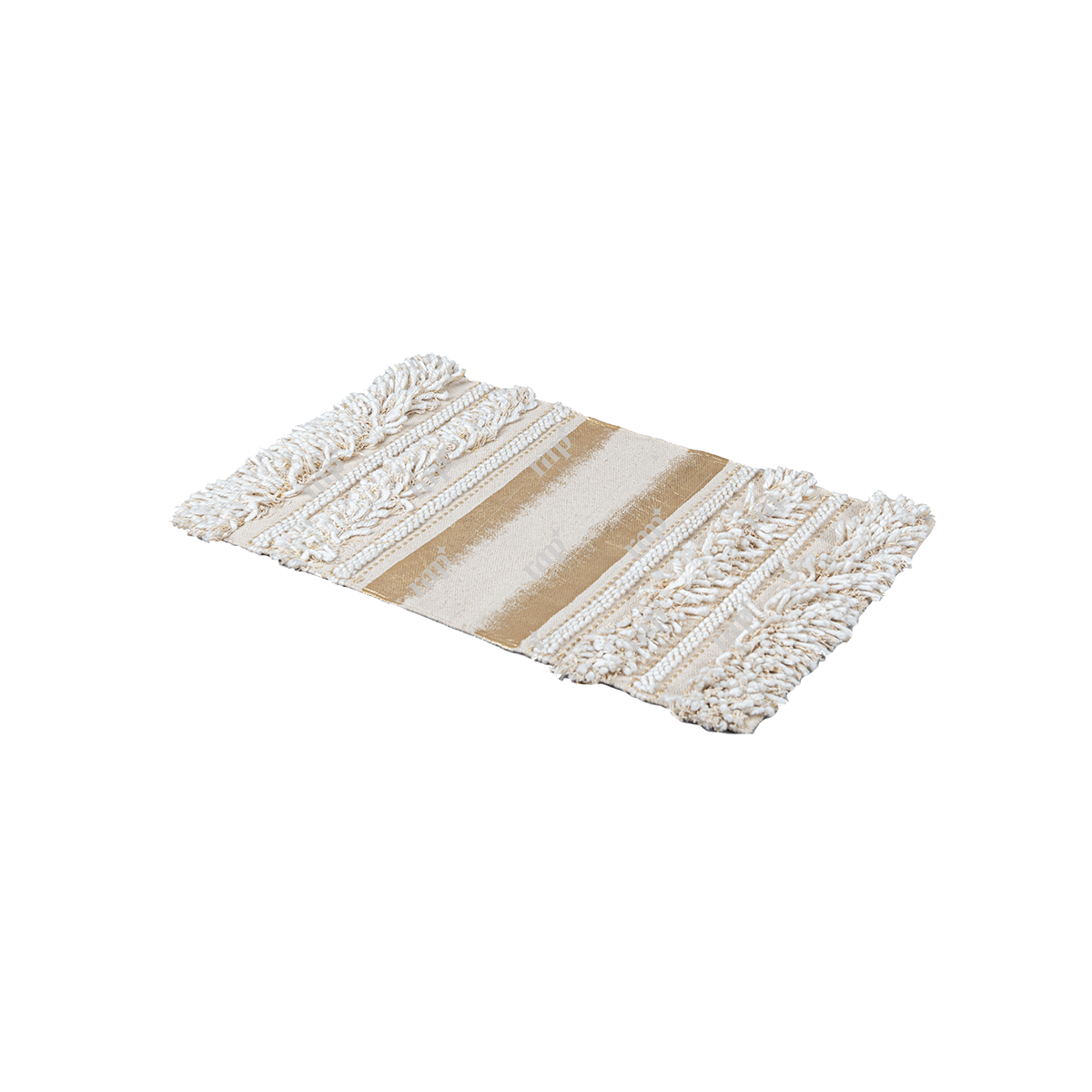 Small Gold Rectangle Rug By Rent My Party - Rugs