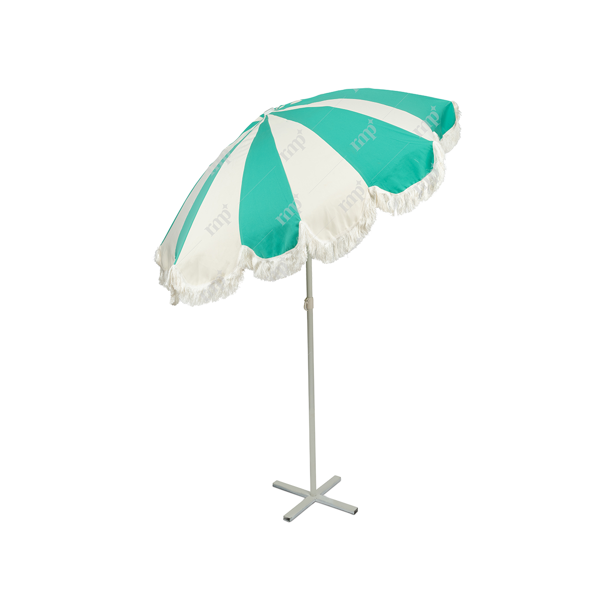 White and Green Umbrella By Rent My Party - Umbrellas