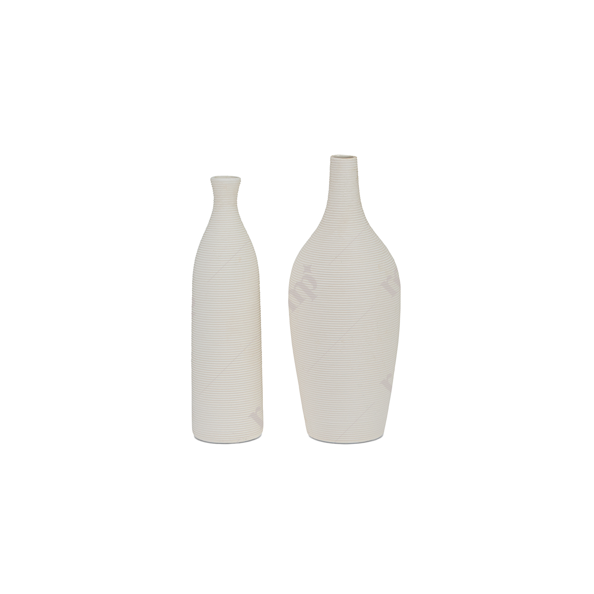 White Tall Ceramic Vase By Rent My Party - Vases