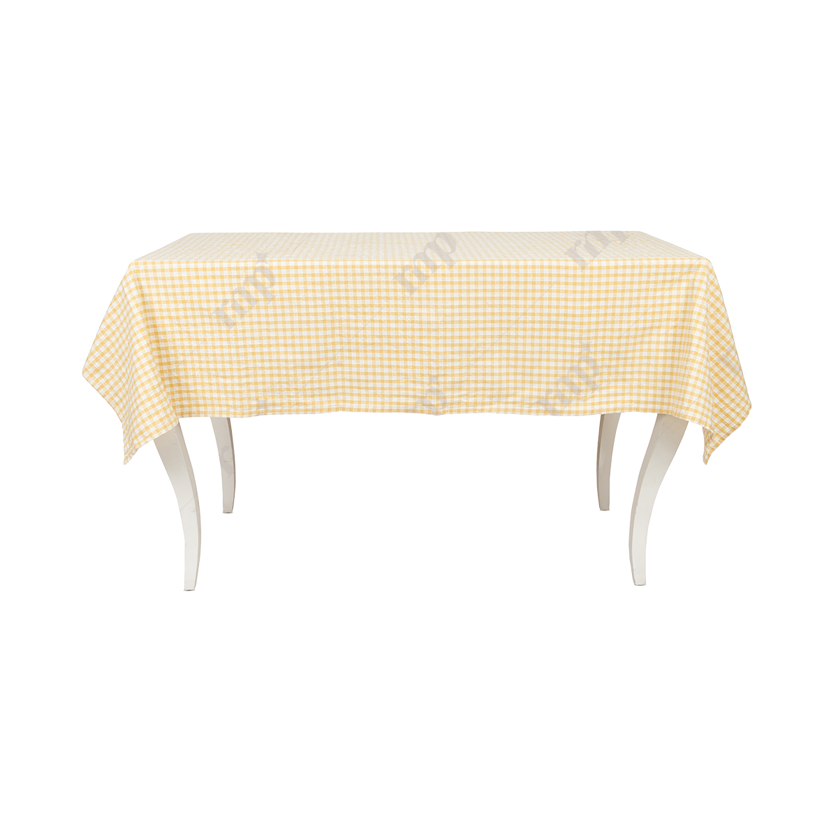Checkers yellow Tablecloth By Rent My Party - Runners